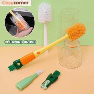 Berus Pembersih Botol, Pelbagai Fungsi 5 dalam 1, Untuk Mulut, Penutup dan Alur, Alat Pembersihan Isi Rumah, Pembersih Cawan