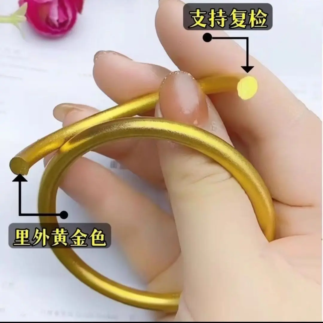 Vòng Tay Di Sản Vàng Placer, Luật cổ Việt Nam, Mờ Và Lì, Nữ, Miệng Đóng, 20 [Không Bao Giờ Phai], Placer Vàng, Thích Hợp Cho Phụ Nữ, Màu Vàng