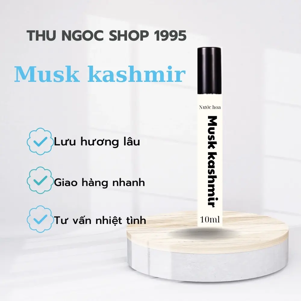 Nước hoa Musk Kashmir chiết 10ml Nữ Xịt Thơm
