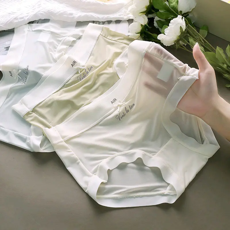 Set 5 Quần Lót Lụa Cao Cấp Tàng Hình Mỏng Nhẹ Mát Lạnh Quần lót và đồ lót nữ Thun