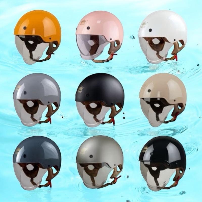 MŨ BẢO HIỂM NỬA ĐẦU KÍNH ÂM ROYAL M239 TRƠN Helmet