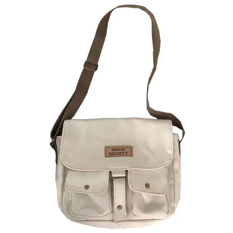 Japanese and Korean Messenger Bag Ins Student Canvas Bag Girls Shoulder Bag