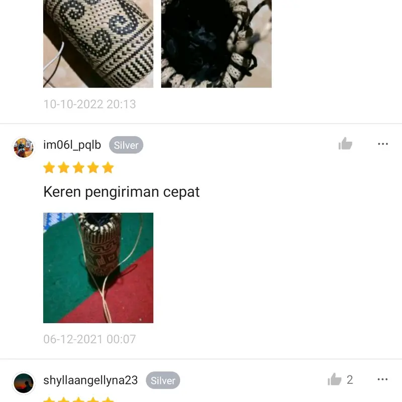 Tas Anjat Selempang Pria Wanita Tas Anjat Rotan Khas Dayak Kalimantan (Lengkap Dengan Kain Puring) 8