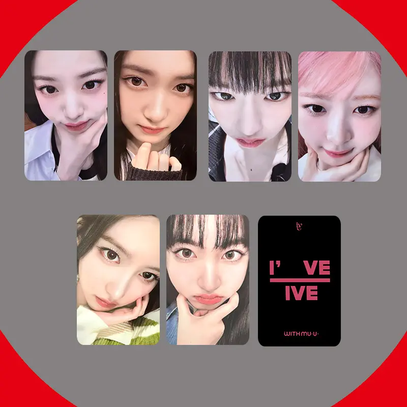 IVE Album I've IVE With Muu Photocards Soundwave Lomo Kpop Wonyoung LIZ YUJIN Gaeul Cards 6 Per Set
