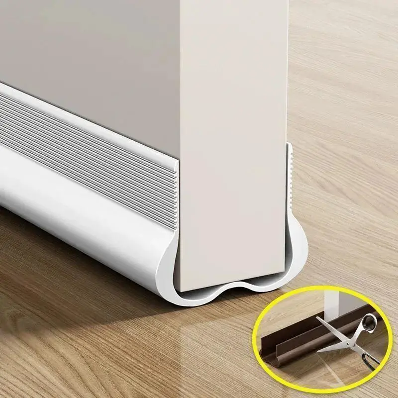 Adjustable Door Draft Stopper, Waterproof Sealing Strip, Noise Reducing Door Bottom Guard, Soft Door Bottom Sealing Baffle for Soundproofing, Home Decor