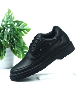 RAMOS - Sepatu Formal Docmart Pantofel Pria Kasual Kulit PU Original Premium BLACK Oxford Distro Anti Slip Keren Trendy Kekinian Shoes Hitam