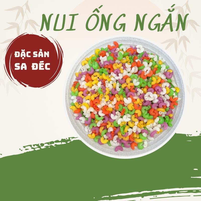  1KG NUI ỐNG NGẮN RAU CỦ SA ĐÉC - NGUYÊN LIỆU THIÊN NHIÊN 