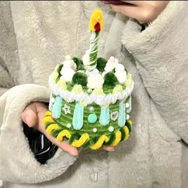 SET NGUYÊN LIỆU  HỘP BÍ MẬT TẠO HÌNH BÁNH KEM BẰNG KẼM NHUNG LOẠI 1 - DIY/ HANDMADE 3
