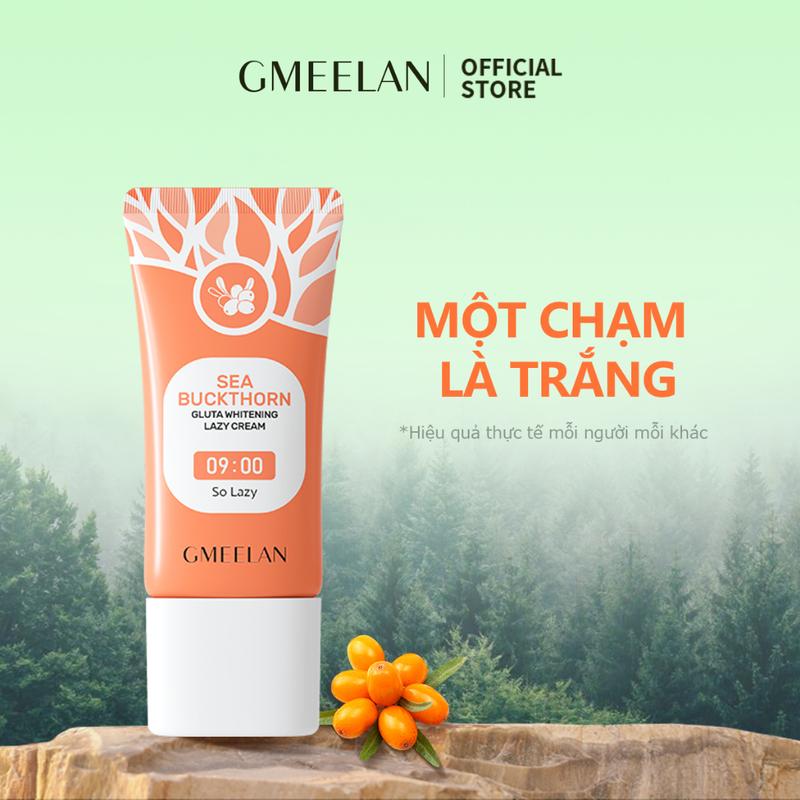 Combo GMEELAN Gel Tẩy Tế Bào Chết Cam Enzymes 50g + Kem Gluta Trắng Da Lười Biển 30g