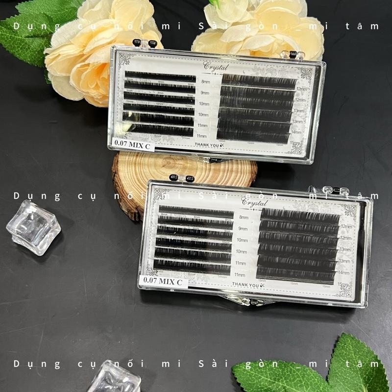 Product Introduction of Mi khay Crystal cong C - DỤNG CỤ NỐI MI Lông mi giả _ Dụng cụ nối mi _ Phụ liệu nối mi Mi Tâm 18