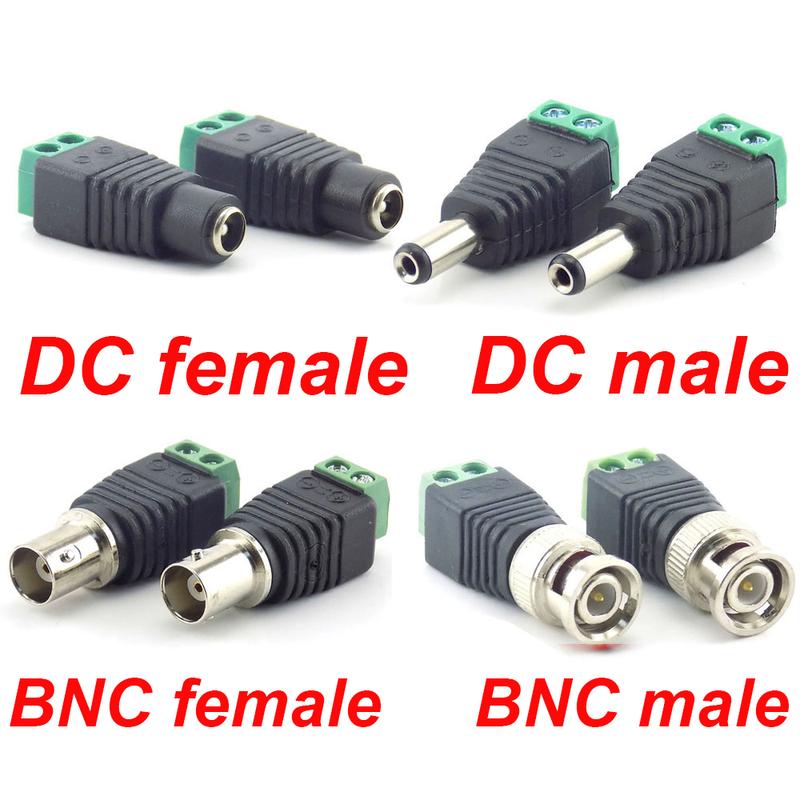 Product Introduction of 10pcs Balun Connector 12V 2.1*5.5mm DC BNC Male Female Adapter FEH1SG 71
