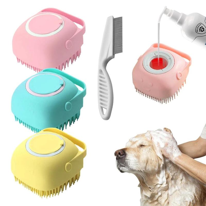 Soap Dispenser Brush for Shower (1 Count), Cleaning Products Mini Random Color Refillable Liquid Bath Brush, Hygiene Products, Everything Shower Products, Body Scrubber, Sweets Gifts for Men 2