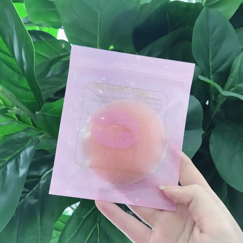 Miếng nhủ hoa silicon thông hơi , Dán tàng hình siêu dính tiện dụng DT05 3