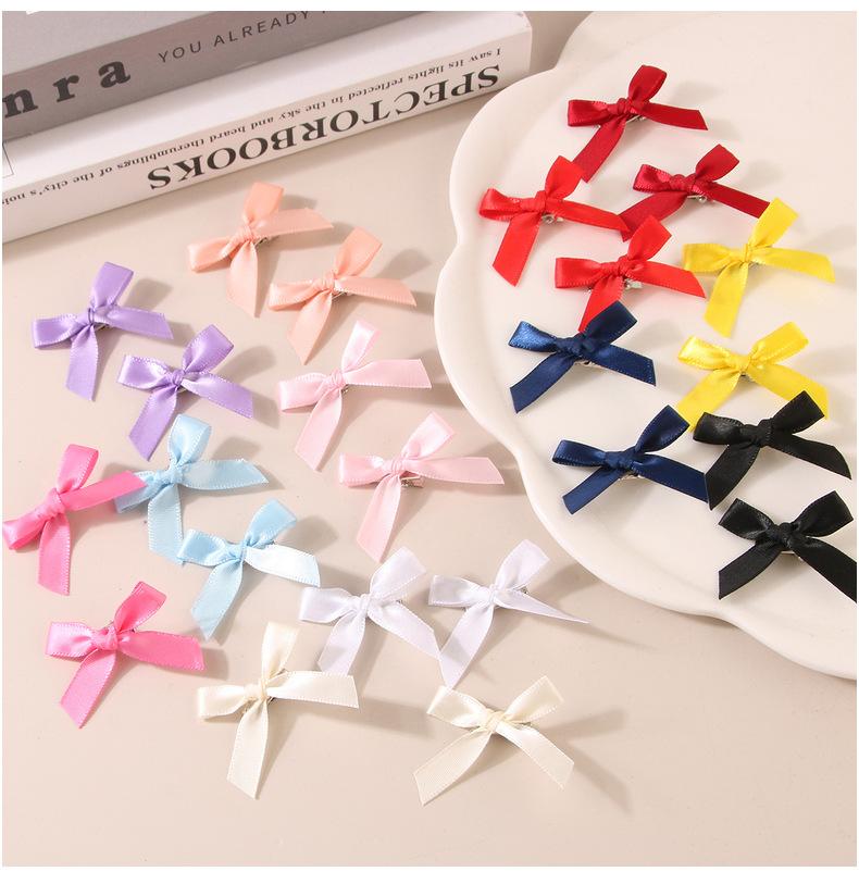 Product Introduction of Iresunny 24/10/6/2PCS 4cm Bow Barrettes Duckbill Clip Ballet Style Ribbon Small Hairpin Dopamine Sweet Beauty Braided Hair Accessories Mini BB Clip 4