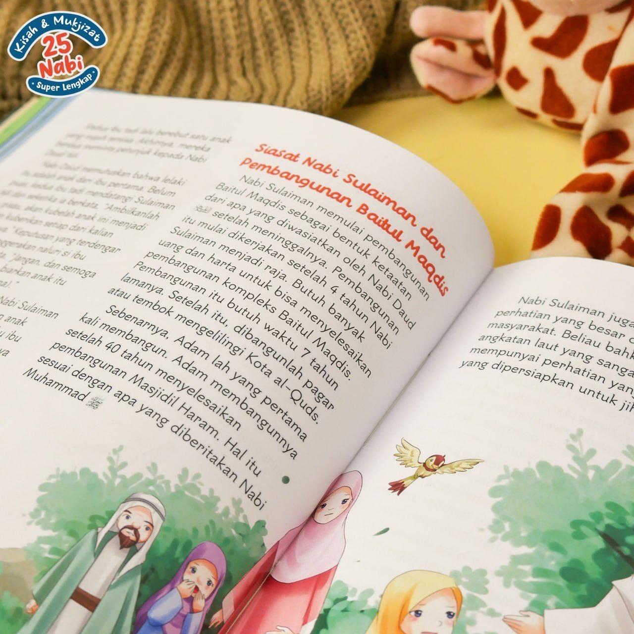 Buku Cerita Anak - Kisah dan Mukjizad 25 Nabi Super Lengkap - Usia 7+ - Hardcover - Ziyadbooks Books
