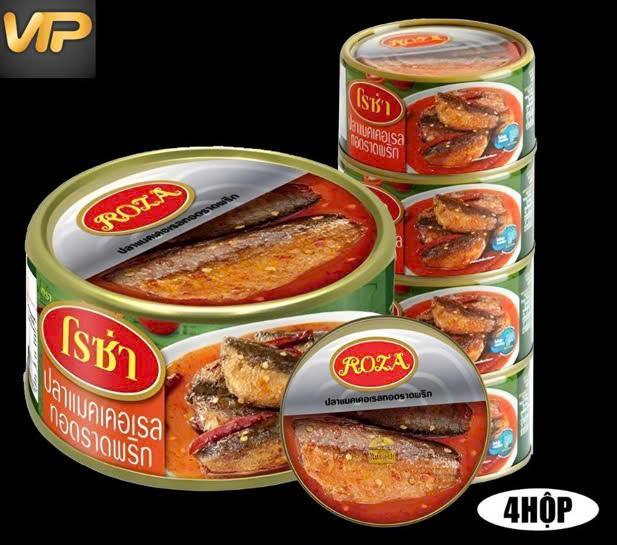 Cá Thu Chiên Sốt Tương Ớt Roza 150g 4 hộp lốc | Việt Thái Phát - Hàng Thái Chính hãng