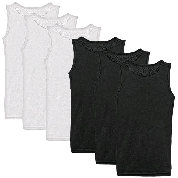 PAKET HEMAT 3 PCS Kaos singlet dalaman pria polos Slim-fitting Katun Santai Oblong Hitam Dewasa Cowok Distro Atasan Keren 6