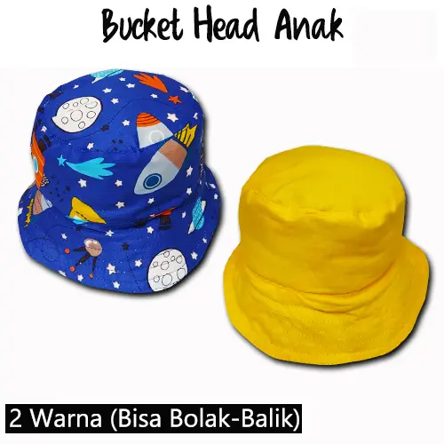 Topi Anak - Bucket Hat Anak [Tanpa Tali] 2