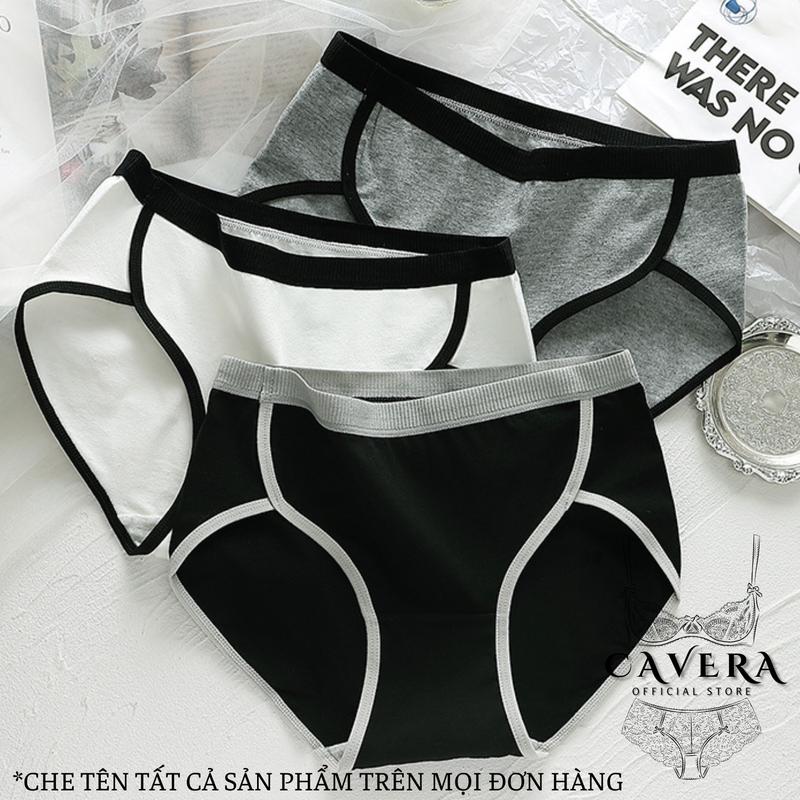 Quần lót nữ Cotton cạp vừa đáy may kháng khuẩn siu thoáng siu xinh Cavera L3278 Women Voi 1