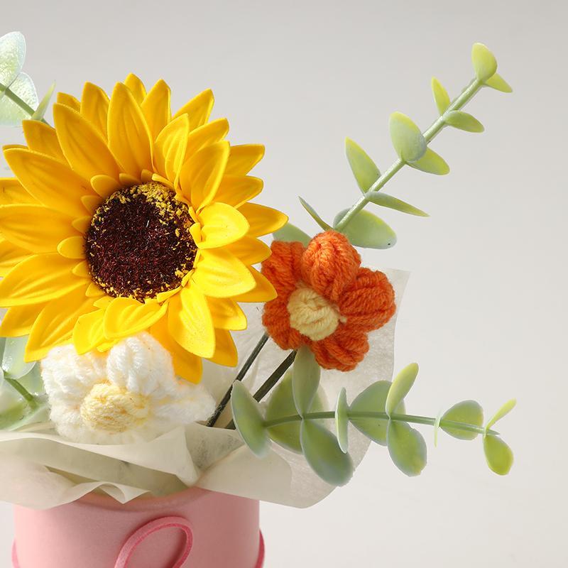 Artificial Flower Bouquet, 1 Count Faux Flower Bouquet with Gift Bag, Decoration Supplies for Home Living Room Bedroom 8