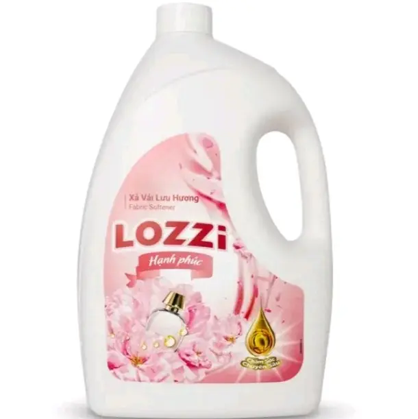 Nước Xả Vải lozzi hương nước hoa 3kg  hương thơm dịu nhẹ bền lâu, vải mền mại Cho Bé