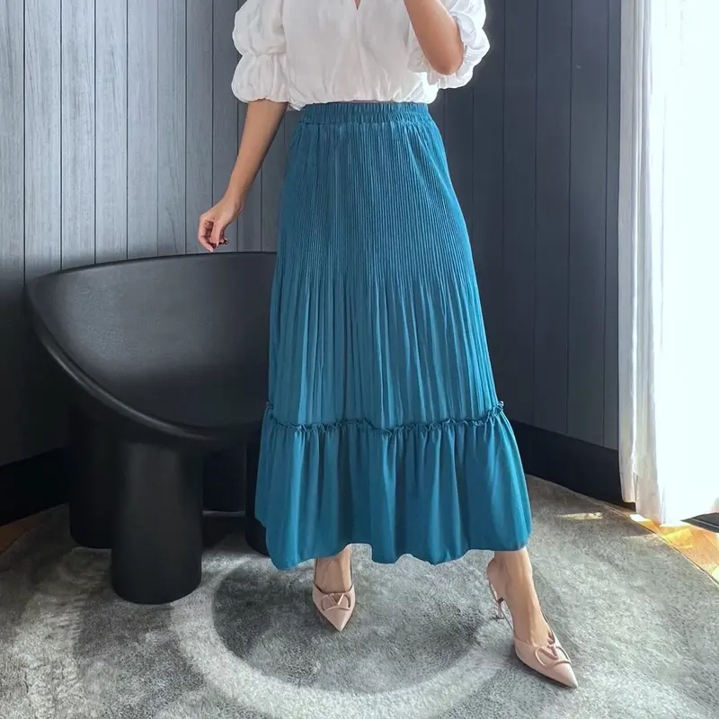 Rok Plisket Lidi Cabang / Rok Plisket Duyung / Rok Plisket Mayung Cabang Premium / Pleated Skirt (021) 0