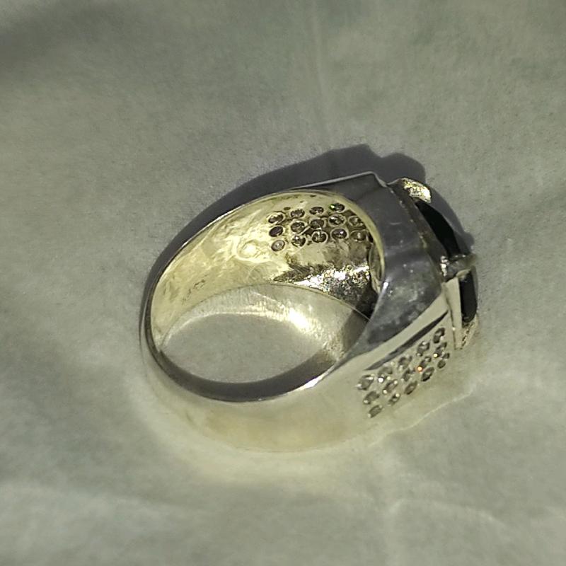 Cincin Natural Blue Topaz  (London Blue) Harian Sukses Ulang tahun Keterlibatan 4