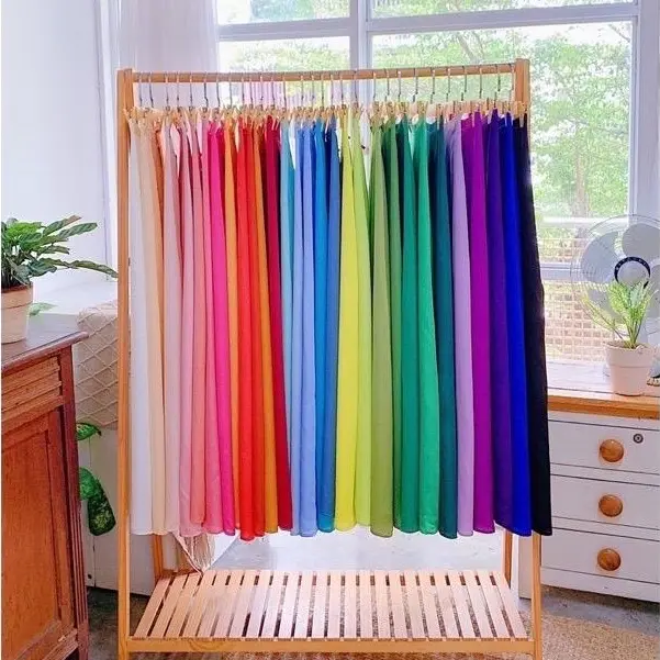 Quần Phi Bóng Mặc Áo Dài Áo Bà Ba Dáng Xuông Ống Rộng Khoá Kéo Lưng Chun 0