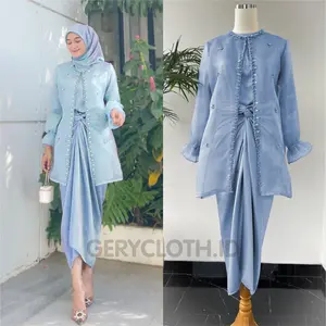 ONESET OUTER ORGANZA PREMIUM JEMMA DRESS TERMURAH SETELAN ROK LILIT OUTFIT OOTD KEKINIAN KEREN WANITA BAJU PESTA KONDANGAN LEBARAN MEWAH TERBARU