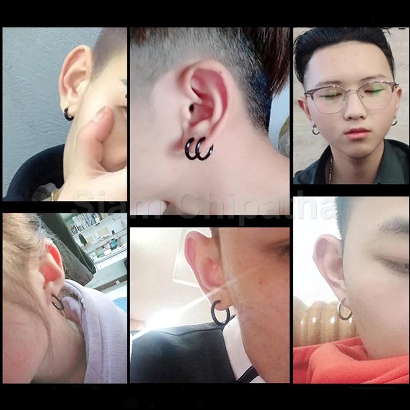 Product Introduction of ต่างหูสแตนเลส 316L, ต่างหูห่วง, จี้หู, หนา 2.0 มม., 1 ด้านหนึ่ง, Y-H.H ต่างหูห่วงเรียบง่าย, สำหรับผู้ชายและผู้หญิง, 1 ชิ้น 14