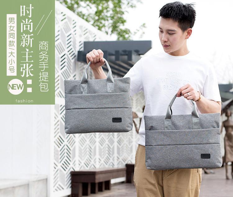 Product Introduction of Handbag Men's Bag New Nylon Canvas Bag Computer Briefcase Men's Bag Business Casual Handbag Men 2
