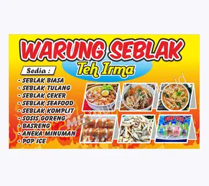 Spanduk Seblak_Banner Seblak Bisa Ganti Nama & Menu _120 x 80