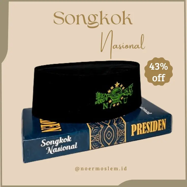 [COD] TERMURAH / SONGKOK NU / BORDIR KOMPUTER / SONGKOK / PECI / KOPIAH PRESIDEN / HITAM POLOS / NON AC / 100% ORIGINAL