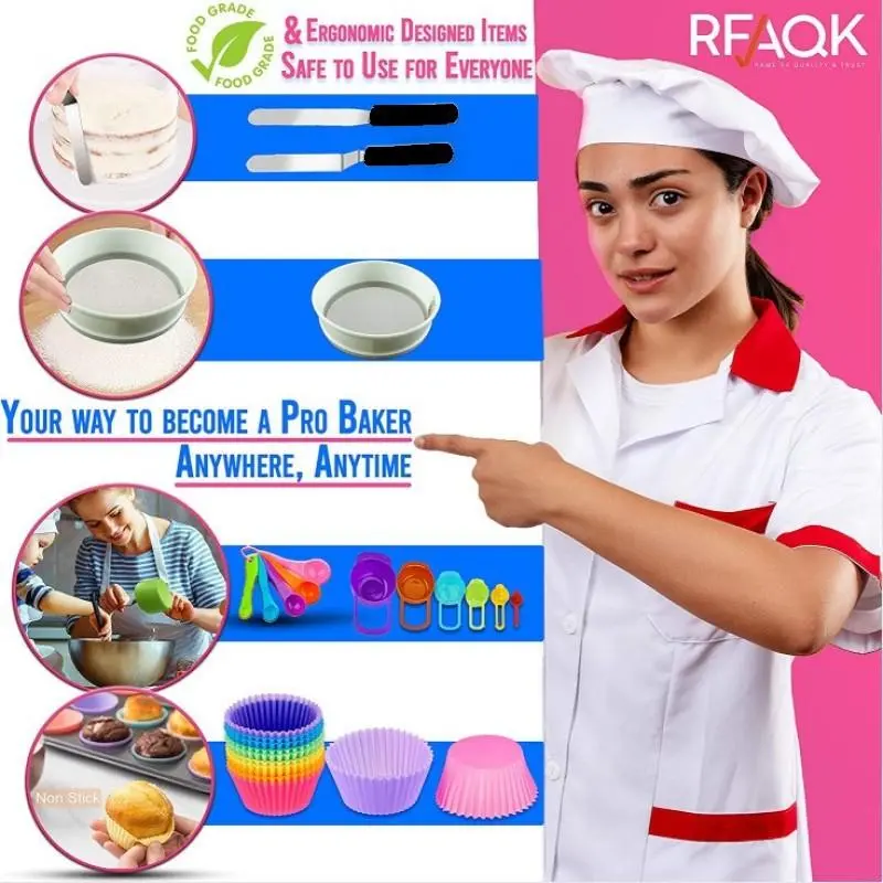 Cake Decorating Tool Set, 1 Set Cake Decorating Supplies, Cake Decorating Kit, Baking Tool Set for Baking Lovers and Beginners 3
