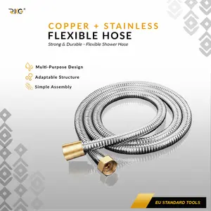 Selang Shower Flexible Hose Kuningan 150 Cm High Pressure Shower Hose