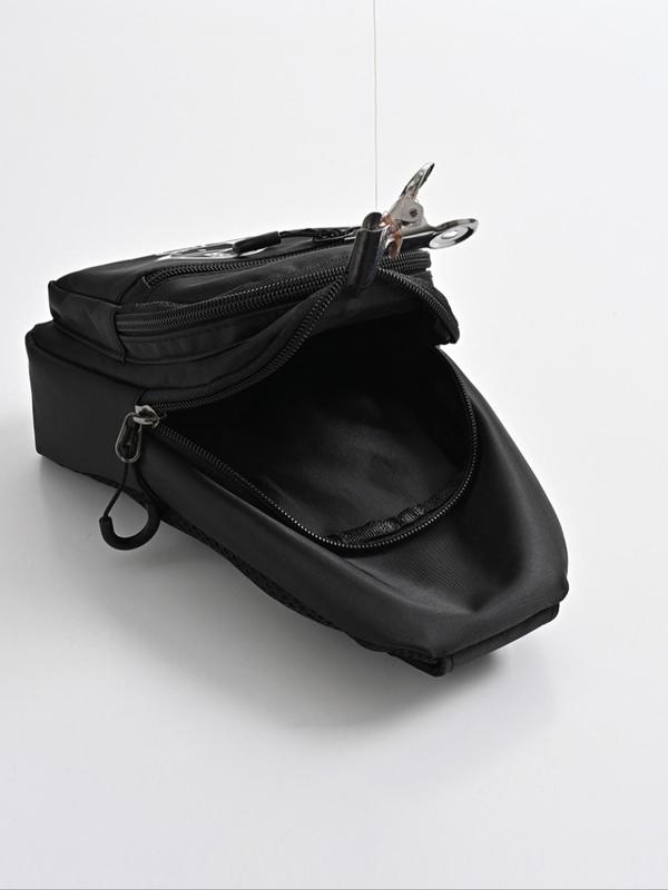 Men's  Casual Cartoon Print Zipper Belt Bag, Fashionable Adjustable Strap Sling Bag for Daily Used, Casual Trendy Versatile High-quality Daily Commuting Bag 8