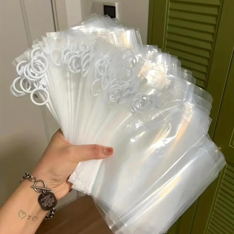 Clear Zipper Storage Bag, 5 Counts/10pcs Sundries  Storage Bag, Dustproof Storage Organizer for Home & Travel 2