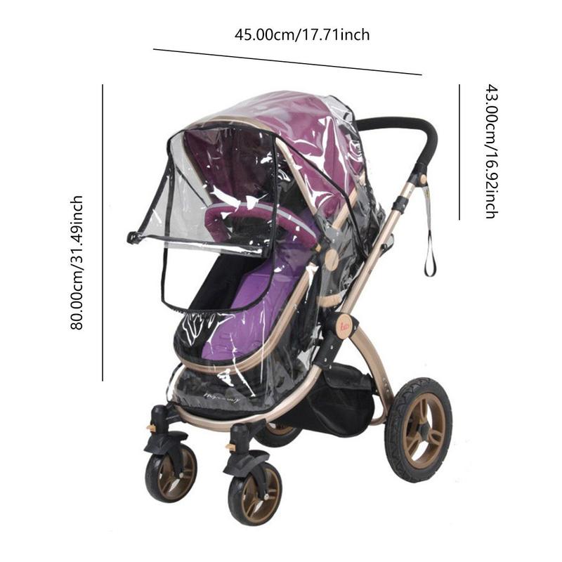 Baby Stroller Weather Shield, Waterproof Baby Stroller Rain Cover, Windproof Baby Stroller Windshield, Warm Baby Stroller Cover, Stroller Accessories 1