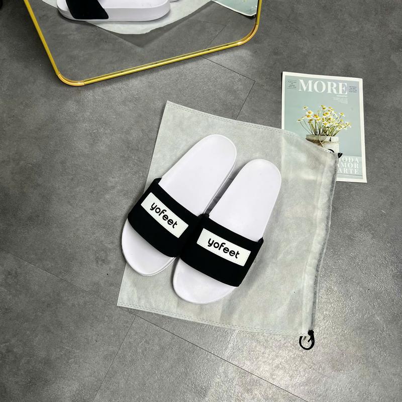 Dép nam nữ quai nỉ khâu mác yofeet tôn da nịnh chân đế api  Slipper 5