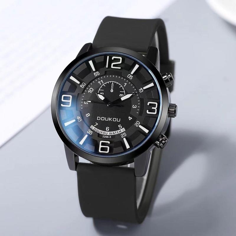DOUKOU Đồng hồ nam & nữ - 3D, thể thao thời trang, trẻ trung hơn, sinh viên, phong cách Ins Watch Đeo Tay 43mm