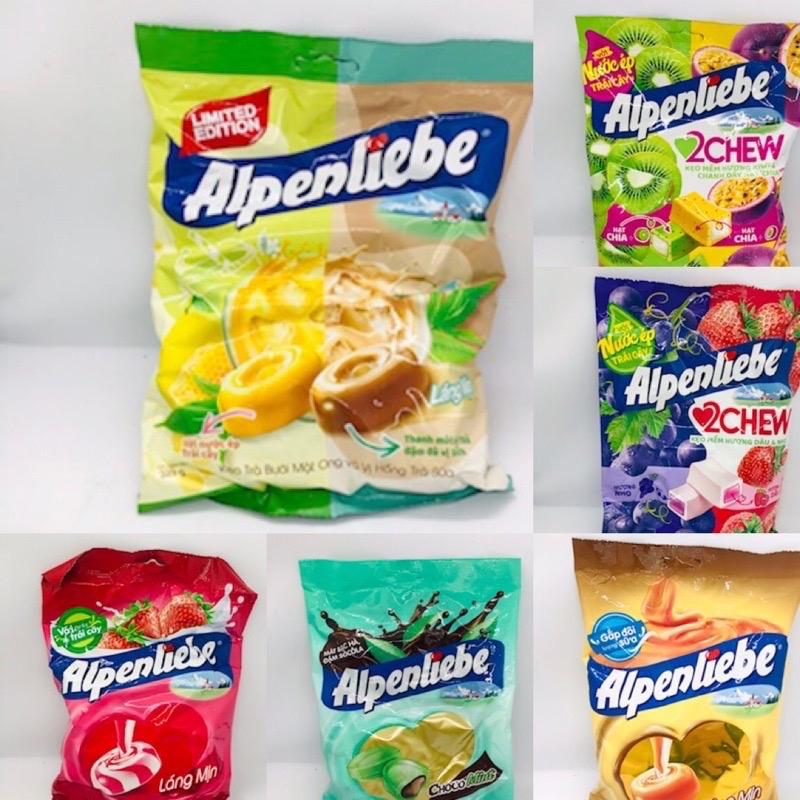 Kẹo Mềm Alpenliebe 2Chew Dâu & Nho Gói 65 Viên