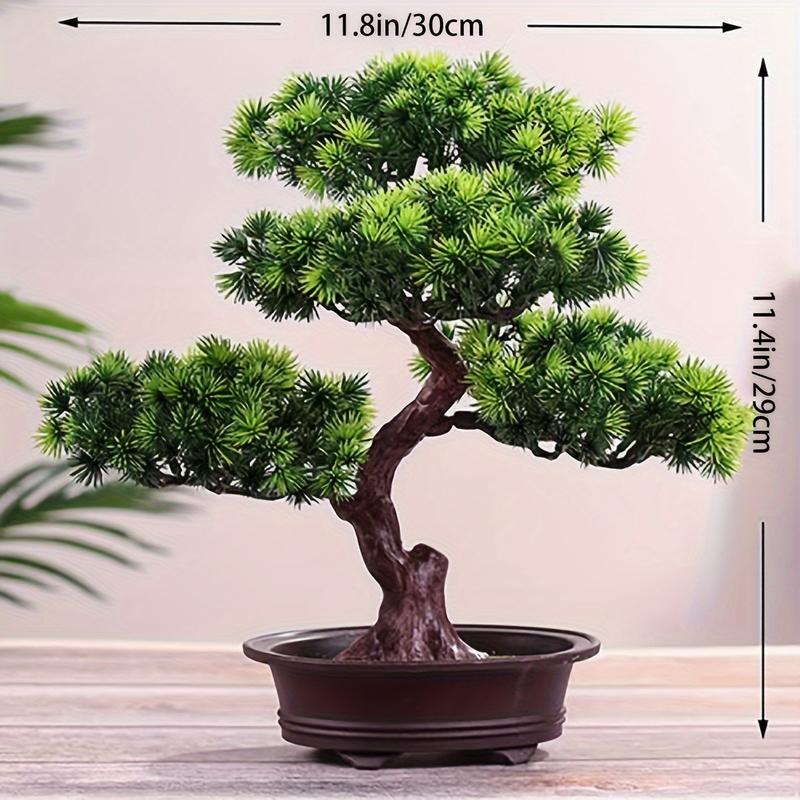 Product Introduction of Charming Faux Bonsai Tree - Lifelike Artificial Potted Plant for Home & Office Decor, Perfect for Earth Day, Graduation, Father's Day, Ornament, Desk Display, House Plants 2