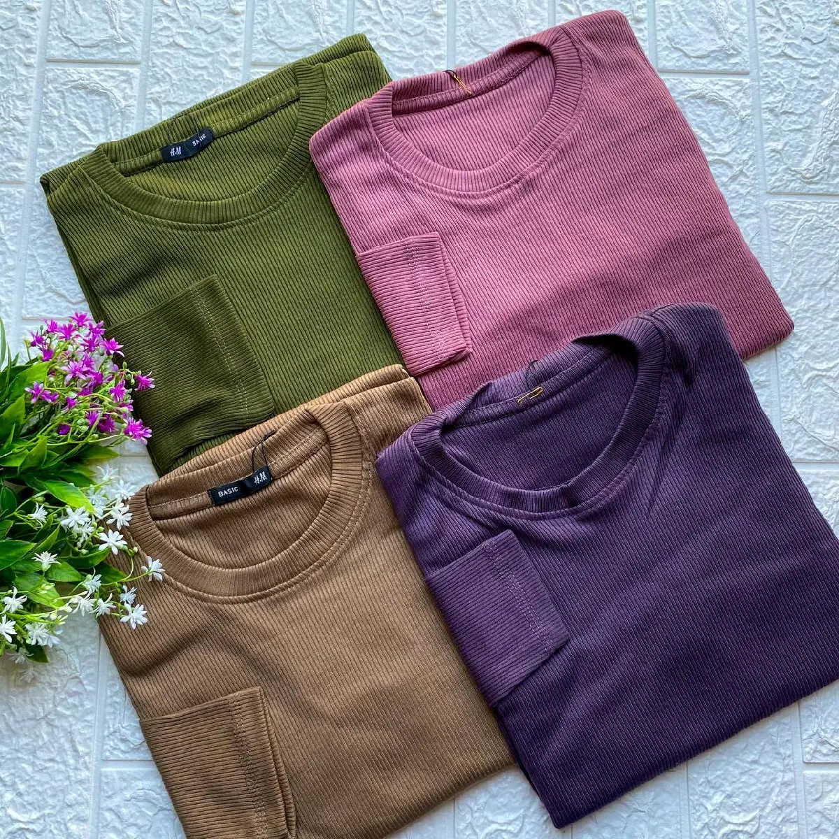 Kaos RIB Basic Terbaru | Kaos RIB Kekinian Baju Fit