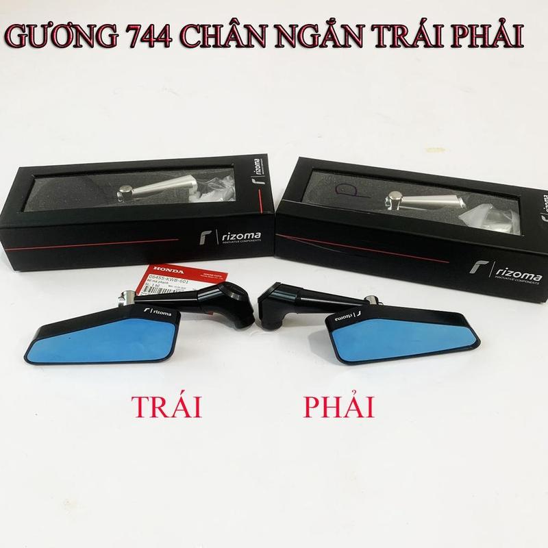 Gương, kính chiếu hậu Rizoma 744 chính hãng Chân Ngắn ( Trái Phải)