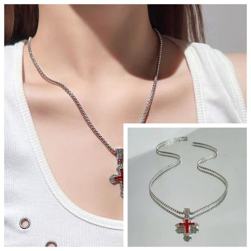 Product Introduction of Vòng Cổ, Thời Trang Phong Cách Âu Mỹ Siêu Lấp Lánh, Thiết Kế Rand Cross, Thích Hợp Cho Dây Chuyền Clavicile, Giá Cả Phải Chăng, Sang Trọng Tinh Tế, Cao Cấp, Phong Cách Ngầu Đơn Giản 0