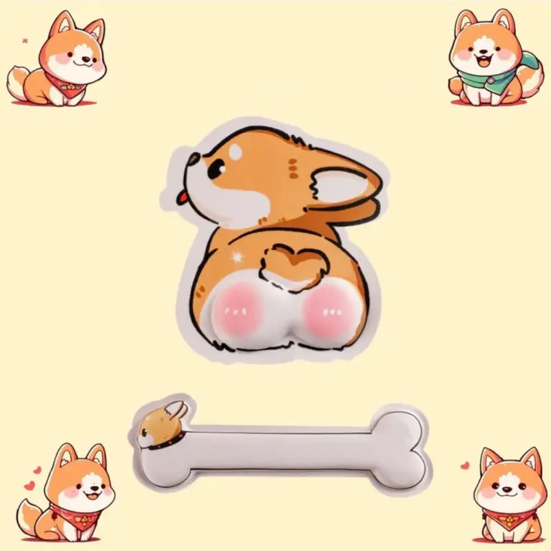 Lót chuột có đệm tay, Kê tay bàn phím cute hình capybara, shin, corgi, losto, doremon lót chuột có đệm tay chống mỏi tay và chai tay 1