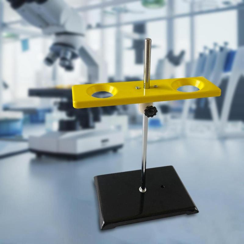 Funnel Support 2 Holes Easy to Use Multifunctional Stable Adjustable Chemistry Teaching Equipment Funnel Rack Funnel Holder 6