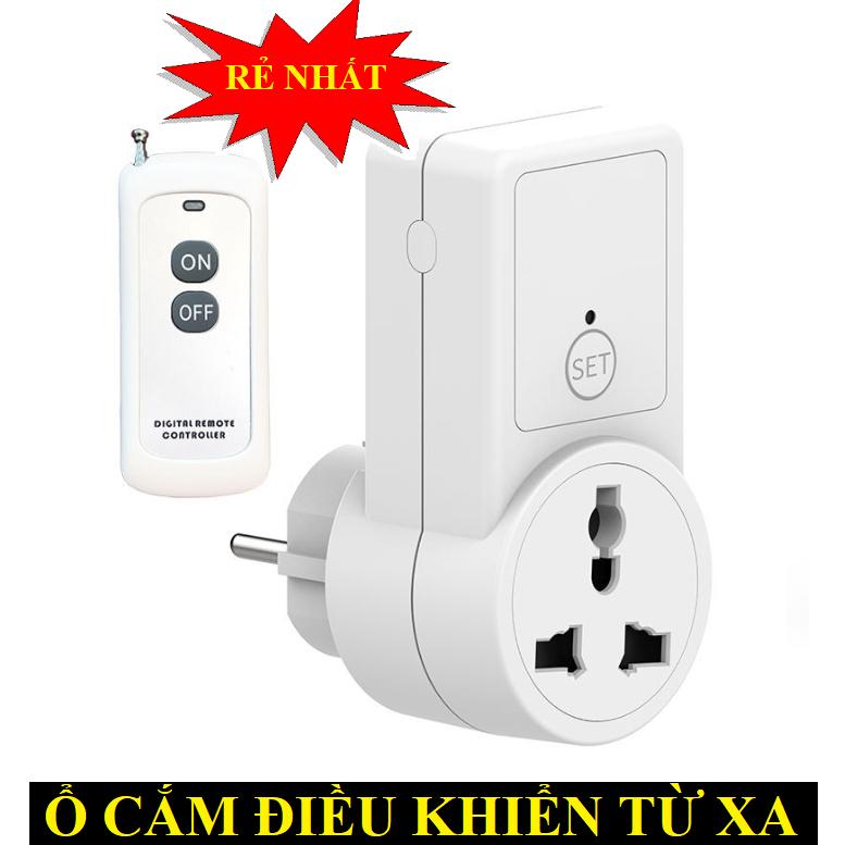 Ổ cắm điều khiển từ xa AL09-RC 10A 2300W 220V bật tắt máy bơm quạt bóng đèn…