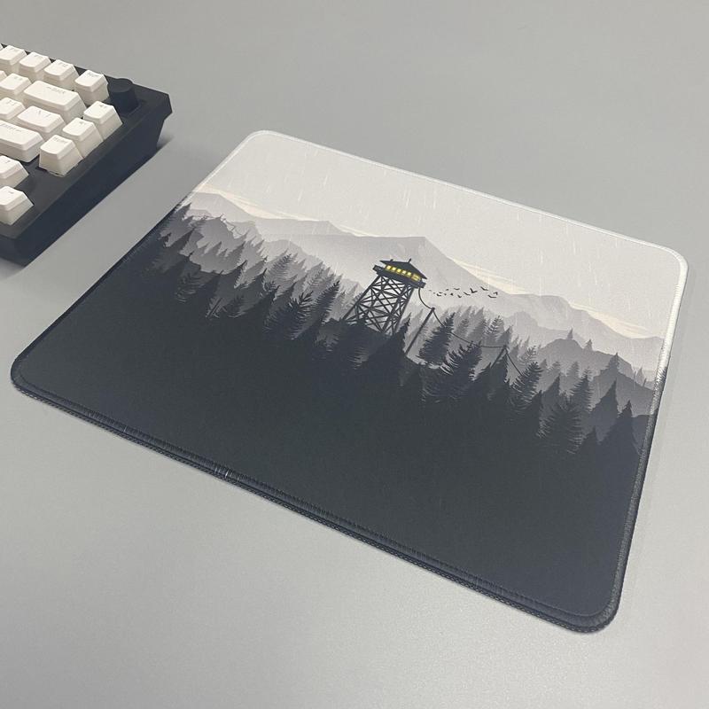 Product Introduction of Forest Pattern Mouse Pad, Rectangle Gaming Mouse Pad, Office Desk Keyboard Mat, Non-Slip Mousepad for Home Office Game Room Desk 3