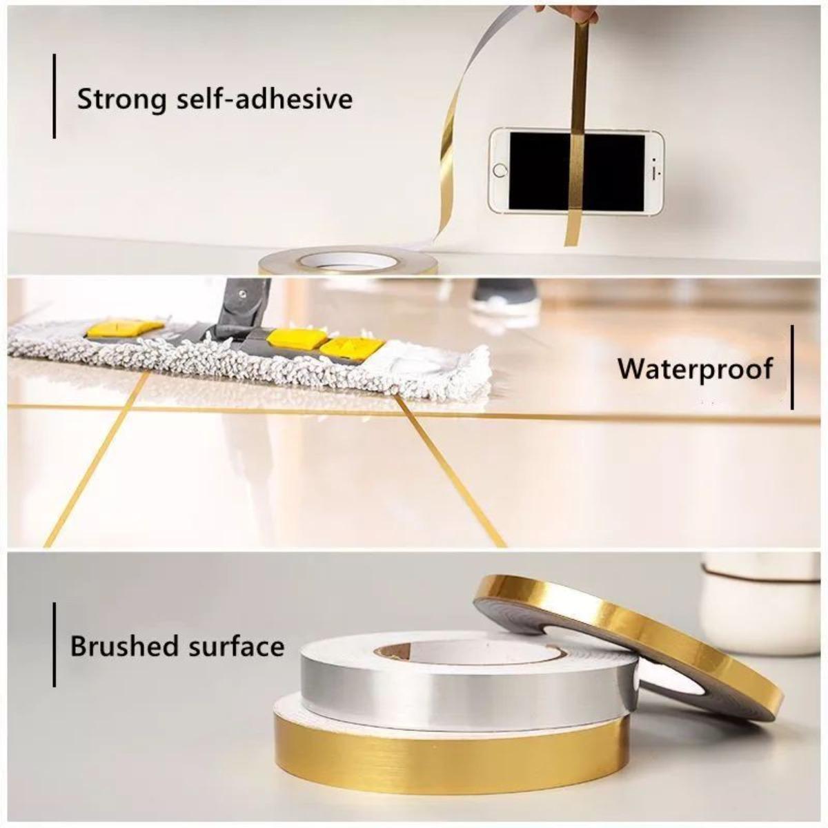 50M Gulungan Stiker Pembatas Keramik / Pembatas Nat Keramik / Gulungan Sticker Dekorasi Lantai DIY Wardrobe Decorative Strip/water Proof Wall Tile 50M Gulungan Stiker Pembatas Keramik / Pembatas Nat Keramik / Gulungan Sticker Dekorasi Lantai DIY Wardrobe Decorative Strip/water Proof Wall Tile